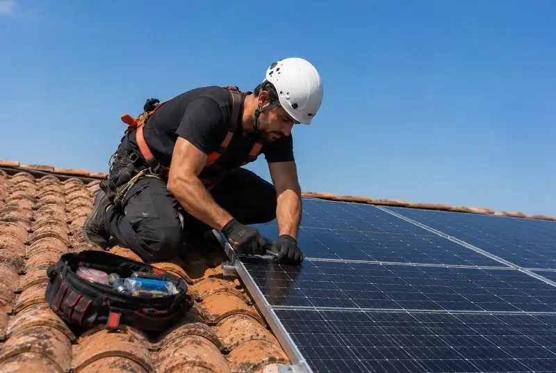 Maintenance et monitoring de panneaux solaires à Saussan