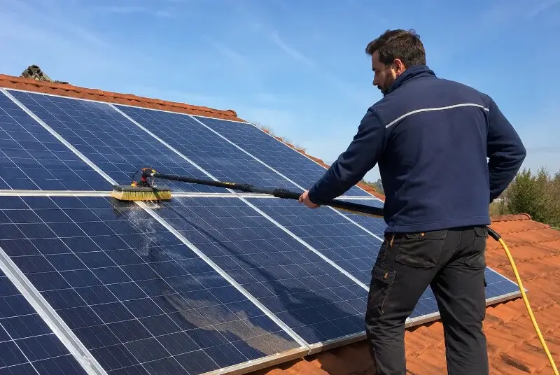 Nettoyage et entretien de panneaux solaires à Saussan