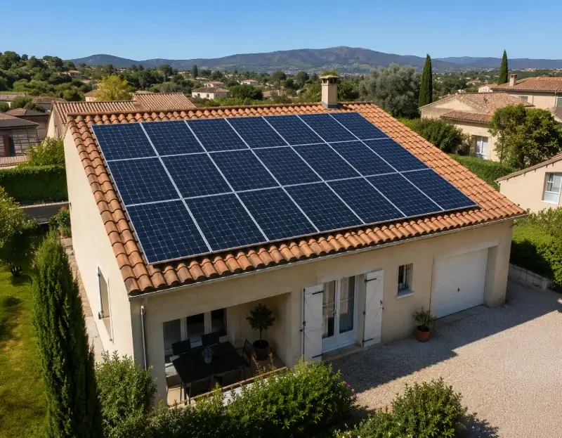 Prime à l'autoconsommation panneaux solaires Saussan — aide financière de l'État